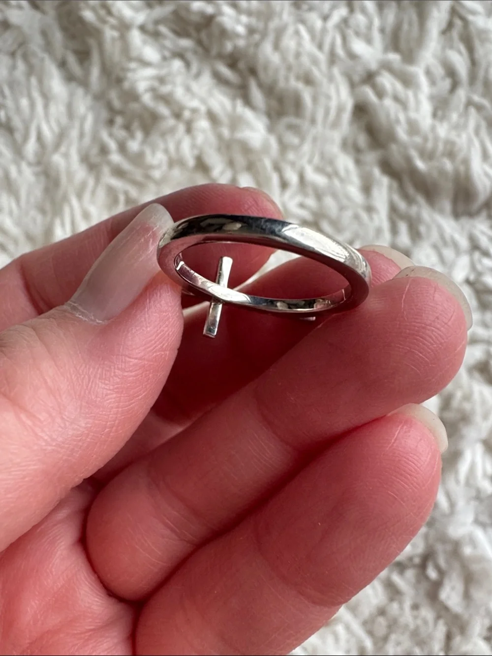 Sterling Silver Black Diamond Ring